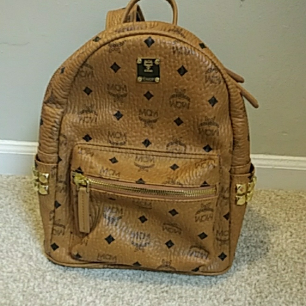 Authentic MCM Stark Medium Backpack in Visetos